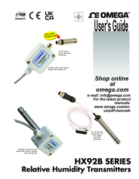 Thumbnail of document Manual - HX92BC Relative Humidity Signal Conditioner/Transmitter w/Probe